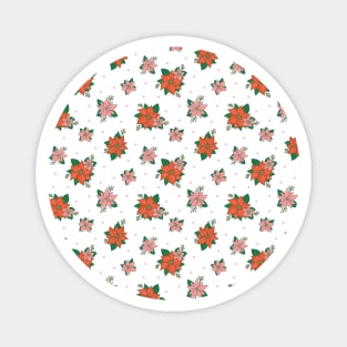 Poinsettia Design Magnet